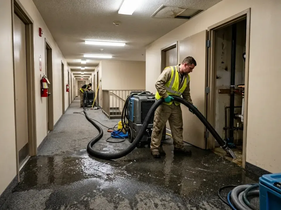 multi-unit-apartment-hallway-f-005 — frequently asked questions, Emergency Burst Pipe Water Extraction & Removal in Cedar Fa…